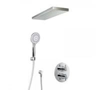 HSK Ensemble de douche 1.04 rond, avec barre de commande Lavida, chromé, 1002104-KB20
