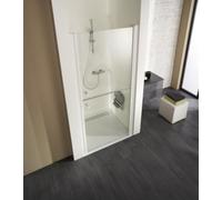 HSK Exklusiv porte tournante avec éléments divisés pour niche 403100, 100cm, charnière à droite, hauteur : 200cm, 403100-R-ST-50edelglas, Cabines de douche: Couleurs standard : ESG clair avec verre pr