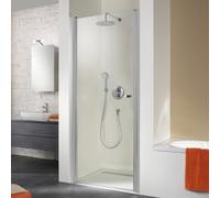 HSK Exklusiv porte tournante pour niche, dimensions : 90 x 200 cm, butée à charnière à gauche, 401090-L-41-50, Cabines de douche: Aspect chromé : ESG clair