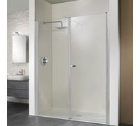 HSK Exklusiv porte tournante pour niche, en 2 parties, dimensions : 140 x 200 cm, butée droite, 414140-R-SO-50edelglas, Cabines de douche: Couleurs spéciales : ESG clair avec verre noble
