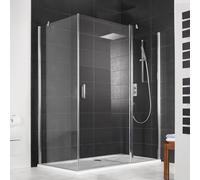 HSK Favorit Nova Porte pivotante, avec élément fixe, pour paroi latérale, 124120-41-500#Re,