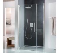 HSK K2P porte battante et partie secondaire pour niche, dimensions : 80,0 x 200,0 cm, charnière de porte sur le côté gauche, 2105080-L-41-120, Cabines de douche: Aspect chromé : Verre véritable TwinSe