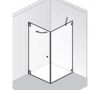 HSK Kienle porte battante sans cadre avec panneau latéral K.20, jusqu'à 1020x2000mm, butée pivotante à gauche, K.20-L-41-120, Cabines de douche: Aspect chromé : Verre véritable TwinSeal