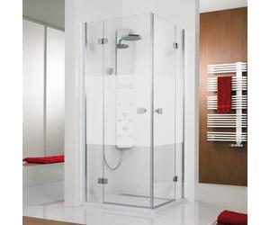 HSK Premium Softcube Porte pivotante, avec élément fixe, pour accès d'angle, 6820015-41-100#200,