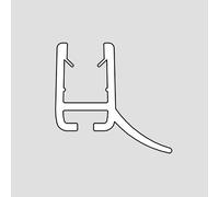 HSK Profilé hydrofuge de rechange pour une épaisseur de verre de 6 mm, E100058-6,