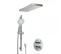 HSK Shower-Set 1.05 rond, avec traverse de pluie Lavida, chromé, 1002105-KB20