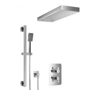 HSK Shower-Set 2.05 Softcube, avec traverse de pluie, chromé, 1002205-KB20