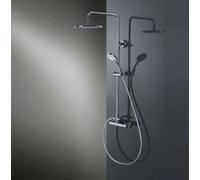 HSK Shower-Set modèle RS 200 Mix, avec mitigeur monocommande, 1006500, Exécution: avec pommeau de douche standard rond, plat, Ã250mm, hauteur 8 mm