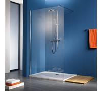 HSK Walk In Premium 2, élément droit, butée droite/gauche (orientable), dimensions : 100,0 x 200,0 cm (L/H), y compris profilé de raccordement mural, 6201100-SF-50, Cabines de douche: Couleurs spécial