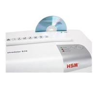 HSM shredstar S10 - Destructeur de documents - coupe droite - 6 mm - O-1, P-2, E-2, T-1 Blanc, Argent G