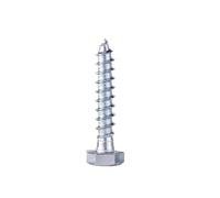 HSQPMGPRJ 1/2/5/10 Pièces M6 M8 M10 M12 en Acier Au Carbone Zingué Vis À Tête Hexagonale Autotaraudeuses Bois Tire-Fond Longueur 20~150mm(M10x40mm-2pcs)