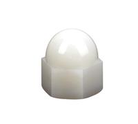 HSQPMGPRJ 1-20 PIÈCES en Plastique Blanc Nylon Bouchon Caoutchouc Écrou Dôme Décoratif M3 M4 M5 M6 M8 M10 M12-M20 Aveugle Hexagonal(M5-20PCS)