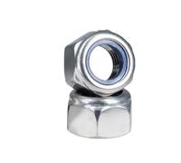 HSQPMGPRJ 2 À 20 Pièces M4 M5 M6 M8 M10 M12 304 en Acier Inoxydable, Rotation Inversée, Filetage Gauche, Insert Hexagonal Nylon, Écrou Autobloquant, Verrouillage(M4-20Pcs)