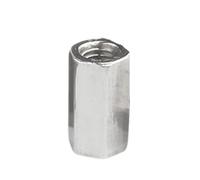 HSQPMGPRJ Écrou D'accouplement Tubulaire en Acier Inoxydable 304, Manchon De Joint M3 M4 M5 M6 M8, Hexagonal Étendu, 1 À 10 Pièces(M5x8x10mm-10pcs)