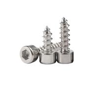 HSQPMGPRJ Vis Autotaraudeuses M5-M8 À Tête Hexagonale, Boulons en Bois Autotaraudeurs for Haut-Parleur Audio, 3 10 Pièces(50mm,M8-3pcs)