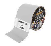 HSS Bande Étanchéité Réparation Toit Gouttière Zinc Autocollante | Adhère sur tuile, EPDM, PVC, béton, bois, alu - toiture plate, abri de jardin, garage, caravane. Souple jusqu'à -40 °C.