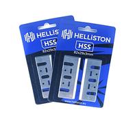 HSS Fers de rabot pour Bosch, Makita, Ryobi, 82x29x3 mm (2 jeux = 4 Fers de rabot)