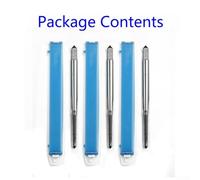 HSS Tap Set 6-48 3pcs 3 pour flute Metalworking HSS Tap Set 6-48 | High steel construction, 3 pour flute design, 6-48 thread size, 3 piece set, metal cutting