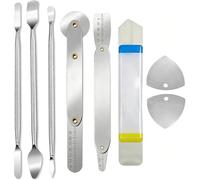 HstiaLving Kit d'outils de réparation de téléphone portable 8 pièces - Kit professionnel de levier spudger avec spatule en métal et outil d'ouverture - Kit d'outils de précision pour écran de