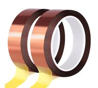 HstiaLving Ruban Adhesif Haute Temperature 20mm x 33m Lot de 2 Rouleaux Tape Polyimide Isolant Thermique Autocollant pour Presse a Chaud Imprimante Sublimation Soudure Electronique Circuits Imprimes