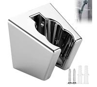 Hsyadazi Support de Pommeau de Douche en Alliage de Zinc Argenté - Compatible avec la Plupart des Douchettes - Dimensions : 4,3 x 3 x 4,1 cm