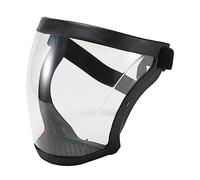Hsylvanix Écran facial transparent, lentille faciale transparente, Black | Lunettes Anti-huile et Anti-poussière pour le visage pour la Protection, ustensiles de cuisine, bouclier à la mode,