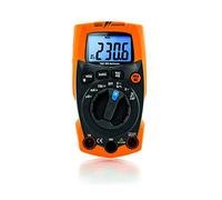 HT Instruments Ultra résistant Multimètre numérique TRMS jusqu'à 600 V AC/DC avec lampe LED intégrée, 1 pièce, Iron mètres