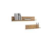 Ht meubles Étagère murale industrielle - Chêne
