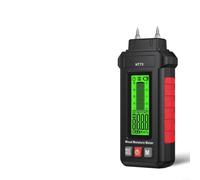 HT73 Humidimètre numérique pour bois, 0 à 99,9 % double sonde, hygromètre LCD rétroéclairé pour bois de chauffage, bois, béton, cloison sèche et matériaux de construction