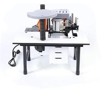 HTDRE Plaqueuse de Chants Portable à Vitesse réglable, Machine à Coller Le Bois pour Application Double Face PVC, jusqu'à 6 m/Min