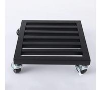 HTDRE Support à Plantes Robuste en métal sur Roues à 360° - Chariot en Fer pour Grands Pots de Fleurs, Chariot de Jardin Mobile, Soucoupe pour bac à Plantes de 30 cm (12 Pouces)