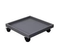 HTDRE Support à Plantes Roulant avec roulettes - Chariot à Pots réglable et Soucoupe pour Une Utilisation intérieure/extérieure - Porte-Pots sur roulettes pour Jardin et terrasse