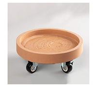 HTDRE Support à Plantes sur roulettes avec Soucoupe, Chariot Mobile pour Plantes en Pot, Plateau Rond de 24 à 40 cm.