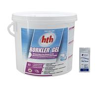 HTH BORKLER Gel - 5L | Nettoyant Ligne d'eau + 10 Tests HPS OFFERTS 6 en 1