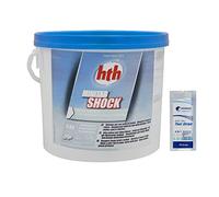 HTH MINITAB Shock Pastilles 20g - 5kg | Chlore Choc Stabilisé - Désinfection Choc - Dissolution Rapide + 10 Tests HPS OFFERTS 6 en 1