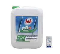 HTH pH Plus Liquide - 10L | Correcteur de pH Liquide - Augmente Le pH + 10 Tests HPS OFFERTS 6 en 1