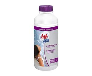 HTH Spa nettoyant spa - 1L | Protège Buses et Canalisations - Prolonge la Vie du Spa - Eau de Spa Claire et Saine - Entretien Simple et Régulier