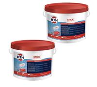 HTH Stick - chlore lent non stabilisé - 9 kg (2 seaux de 4,5 kg)