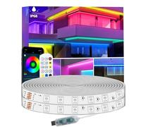 httpsmp RGB LED Strip Lights 5V USB Powered, IP68 Outdoor Waterproof, Music Sync Bluetooth APP/RF Remote Control Lights for Balcony,Deck,Camping,Garden,Bedroom Decor (10m-Led Lights)