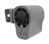 HTU Ventilateur à clip pour voiture, technologie semi-refroidissante avec affichage numérique LED, 199 vitesses, rotation à 360°, rechargeable, Black 1PCS