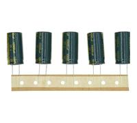 HUABAN 10 pièces 25V 10000UF 18x35mm Condensateur électrolytique aluminium à enfichage Haute Fréquence LOWESR avec gaine thermorétractable verte 25 Volt 10000 UF