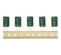 HUABAN 10 pièces 35V 2200UF 16x25mm Condensateur électrolytique aluminium à enfichage Haute Fréquence LOWESR avec gaine thermorétractable verte 35 Volt 2200 UF