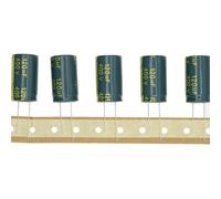 HUABAN 10 pièces 400V 120UF 18x30mm Condensateur électrolytique aluminium à enfichage Haute Fréquence LOWESR avec gaine thermorétractable verte 400 Volt 120 UF