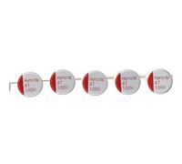 HUABAN 20 Pièces 100V 47UF 10x12.5mm Condensateur Électrolytique Solide en Aluminium à Polymère Conducteur 100 Volt 47 UF