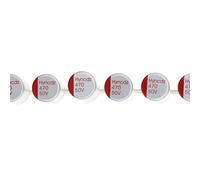 HUABAN 20 Pièces 50V 470UF 10x20mm Condensateur Électrolytique Solide en Aluminium à Polymère Conducteur 50 Volt 470 UF