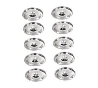 HuadaXtai 10 Pièces Couvercles Inox Couvercle Multifonction Mini Poêle Bol Couvrant Réutilisable Prise Ronde Adaptés Cuisine Maison Restaurant, 14cm