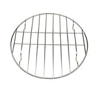 HuadaXtai Barbecue Grill Grille Barbecue Ronde en Inox Support de Cuisson Grille de Remplacement Adaptée à la Préparation pour Camping Extérieur, 25cm