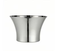 HuadaXtai Bassin de Refroidissement pour Champagne Seau à Glace Bac à Boissons Baignoire à Champagne en Acier Inoxydable sur Socle Rehausse la Présentation de, Argent