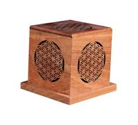 HuadaXtai Boîte de Brûleur D'encens En Bois avec Couvercle D'encens, Type A