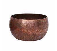 HuadaXtai Bol à Thé en Cuivre Bol Lavage Bol Rinçage Accessoire Cuivre Vaisselle Martelée Texture Martelée Traditionnelle Stabilité et Durabilité Support de, Café, Petit 1,5 Épaisseur